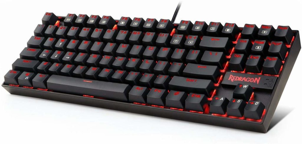 Redragon K552 Red LED best keyboards for writing 2021
