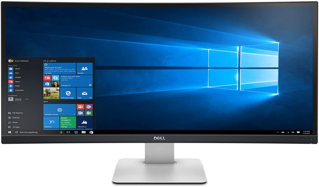 Curved Monitor For Music Production
